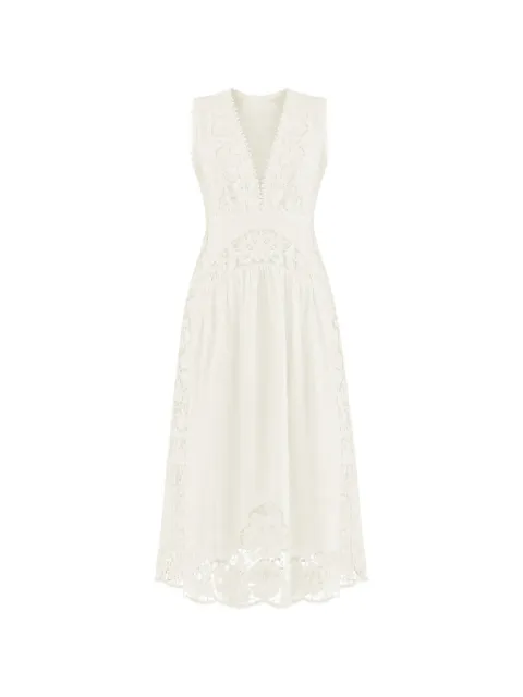 FARM Rio Richelieu sleeveless midi dress