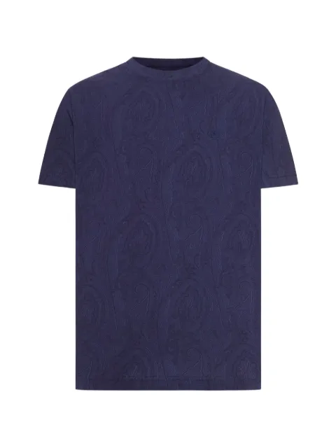 ETRO camiseta con estampado de cachemira