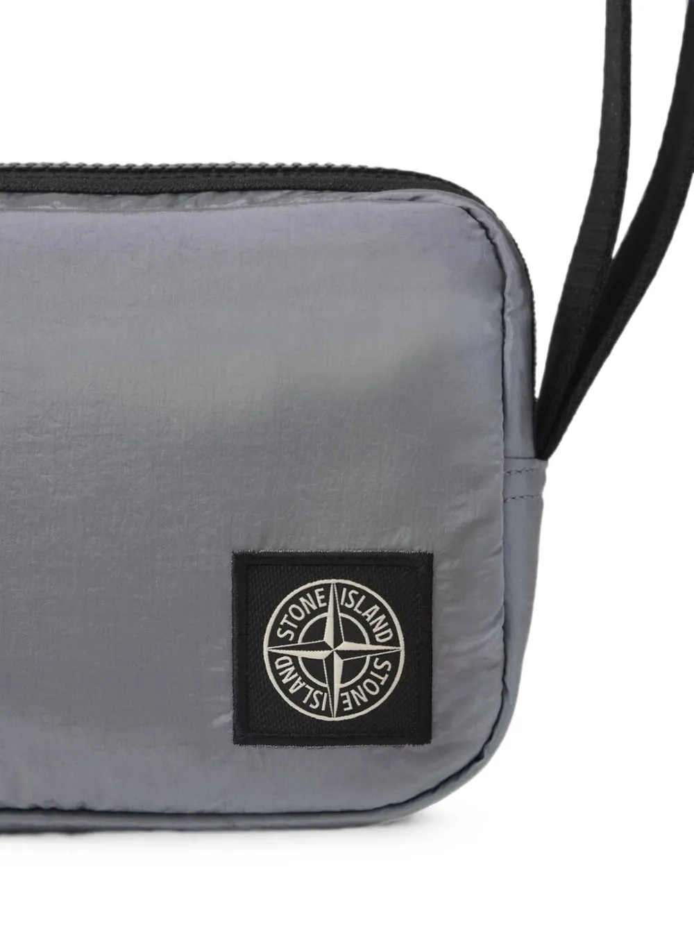 Stone Island 9200019 Econyl gecoate nylon metalen buidel Grijs