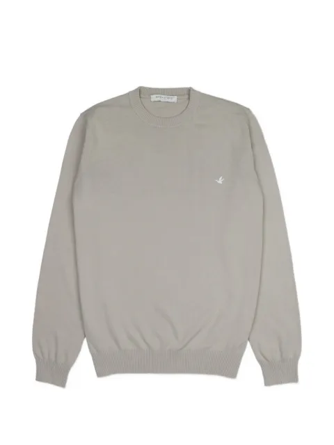 BROOKSFIELD logo-embroidered crew-neck sweater