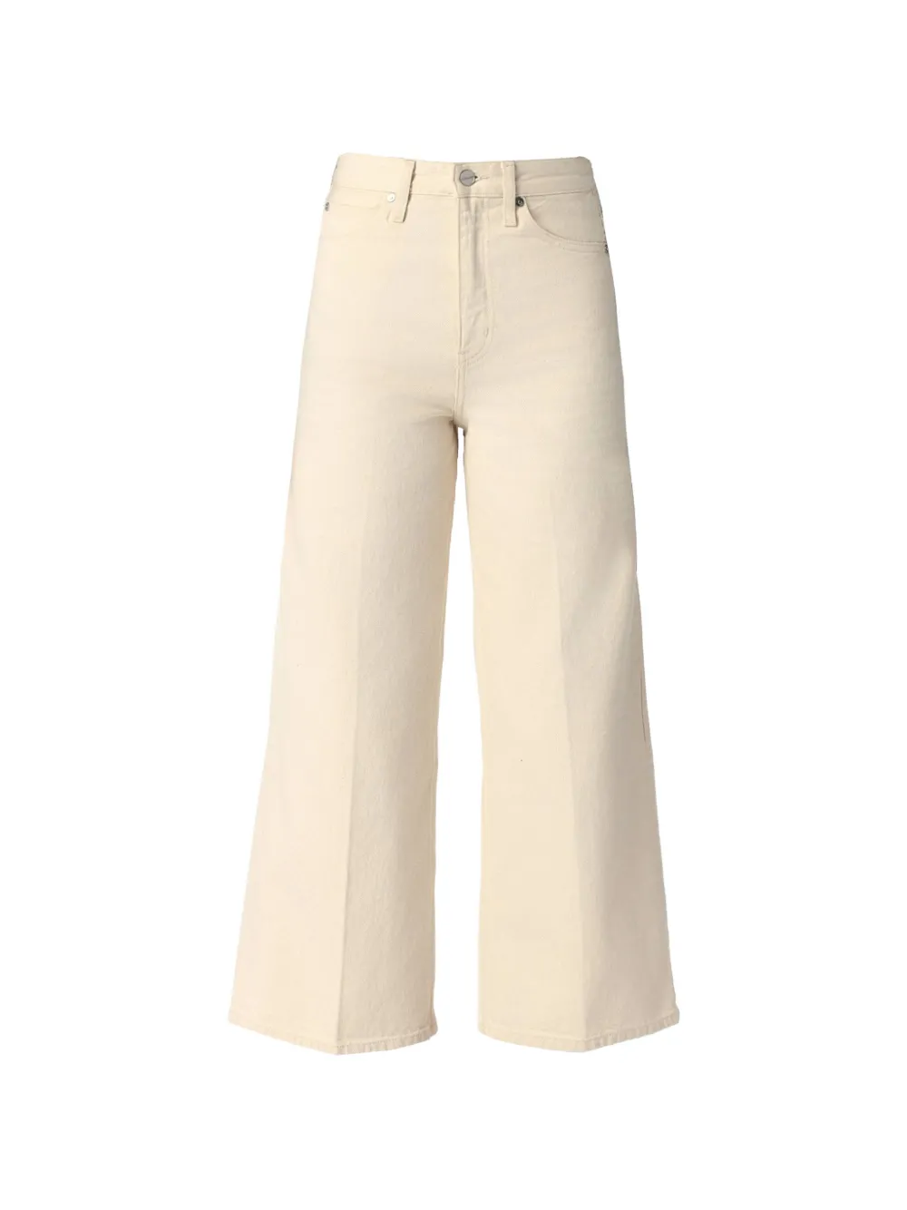 Calvin Klein high-rise wide-leg jeans - Nude