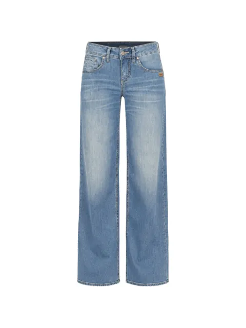 GANG River faded-effect wide-leg jeans