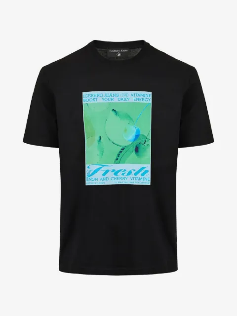 Iceberg T-shirt in cotone con stampa grafica