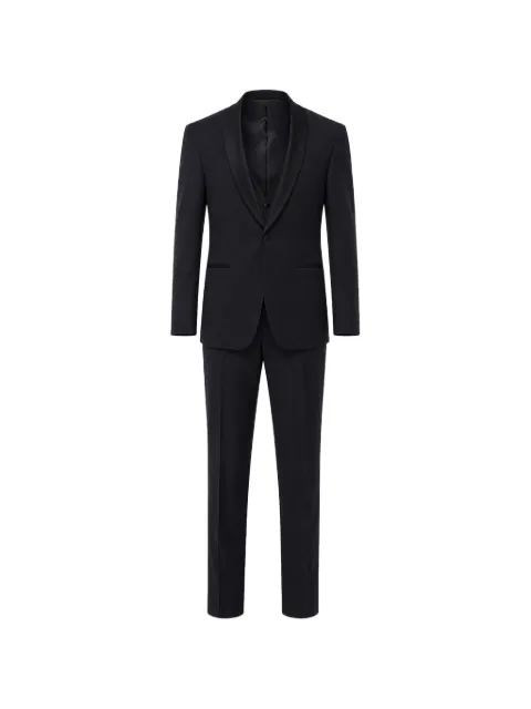 Corneliani satin-lapel three-piece suit