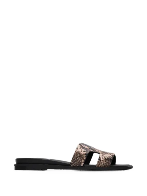 DKNY Columba snake-effect sandals