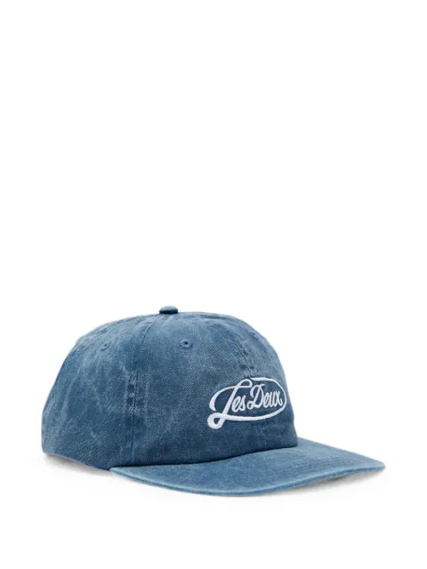 Les Deux logo-embroidered denim baseball cap