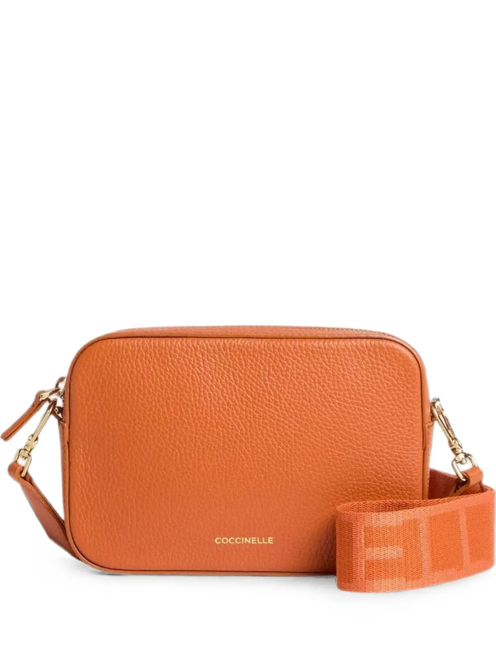 Coccinelle small Tebe leather shoulder bag - Arancione