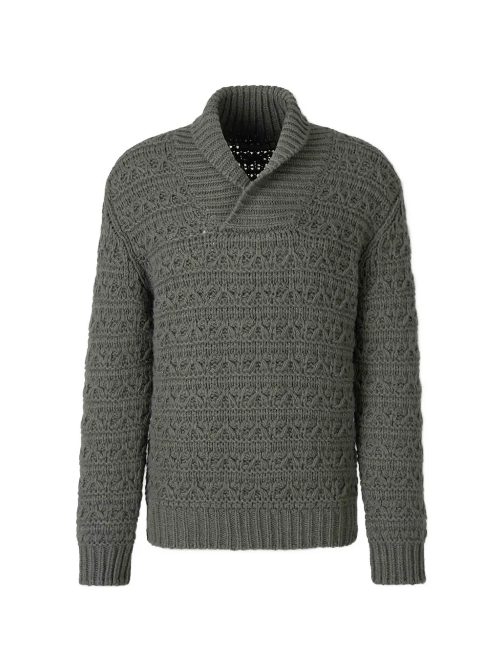 Canali cable-knit sweater - Grün