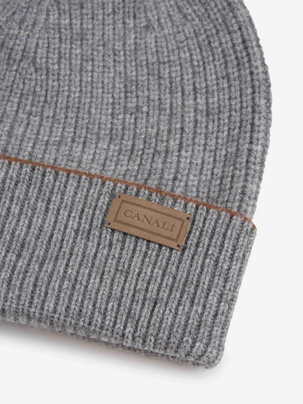 Canali Muts met logopatch Grijs