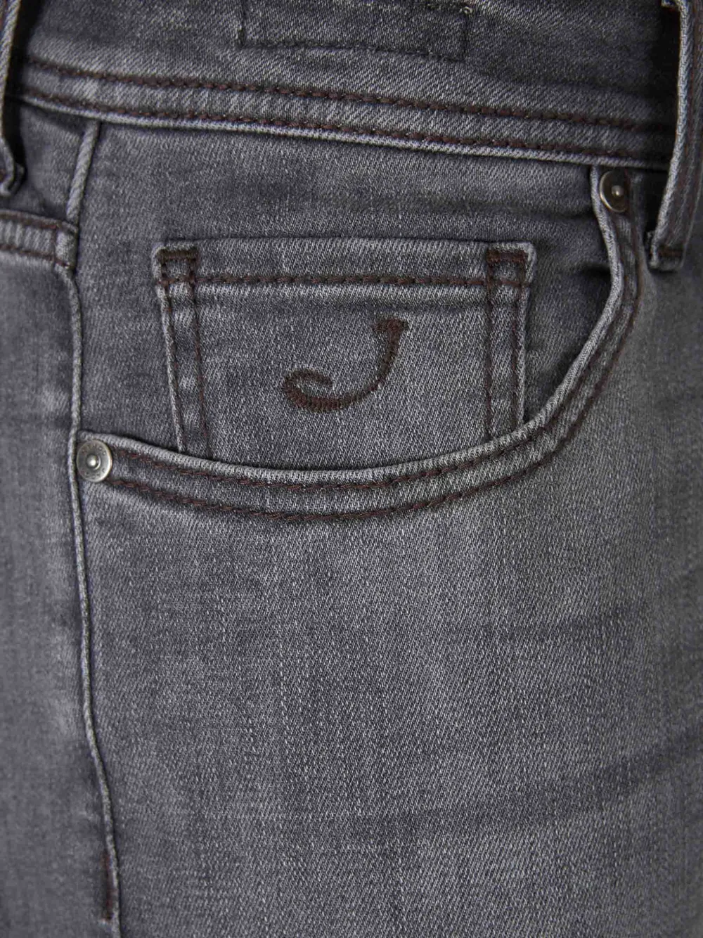 Jacob Cohën Slim-fit jeans Grijs