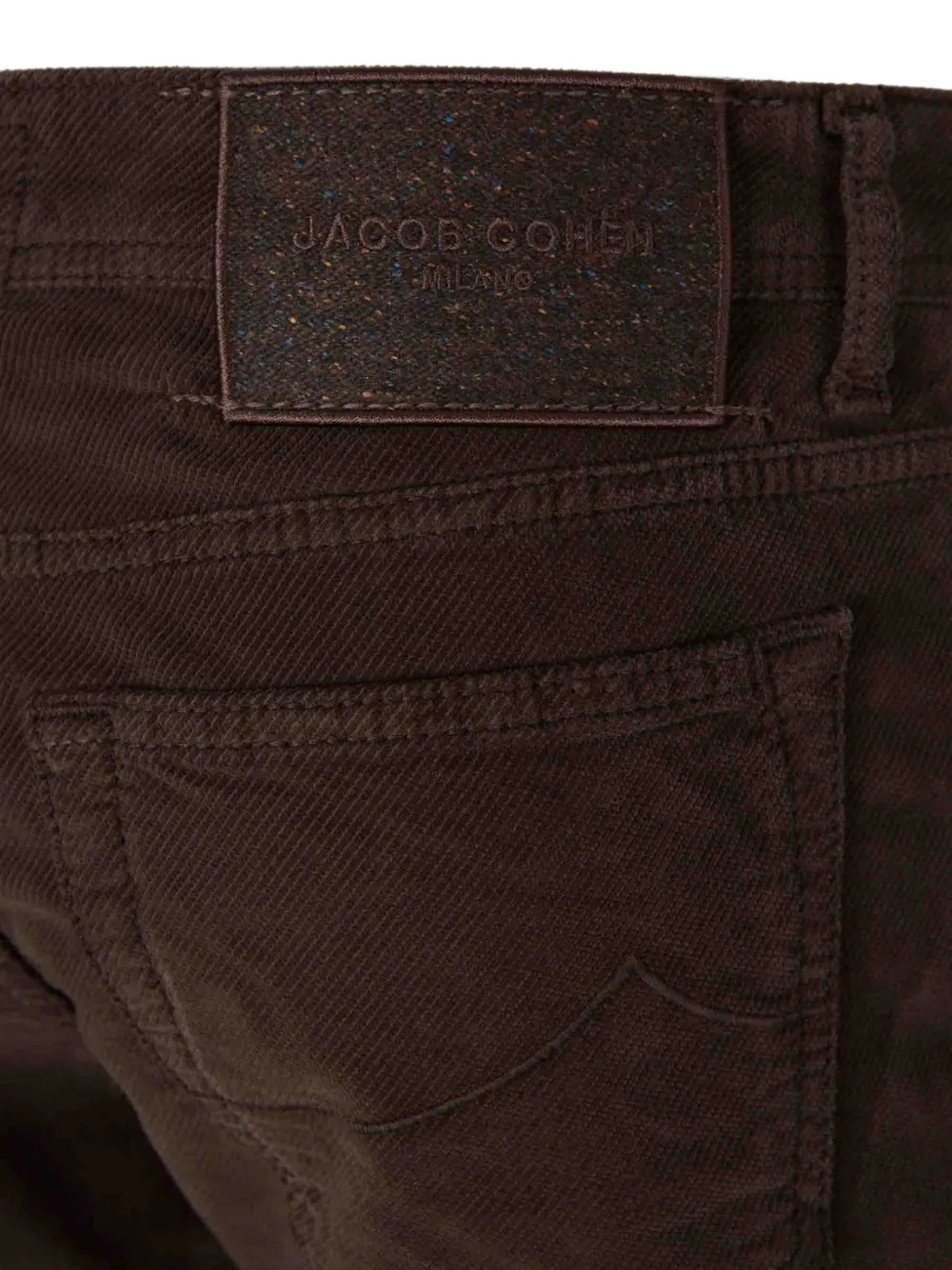 Jacob Cohën corduroy-effect five-pocket jeans Bruin
