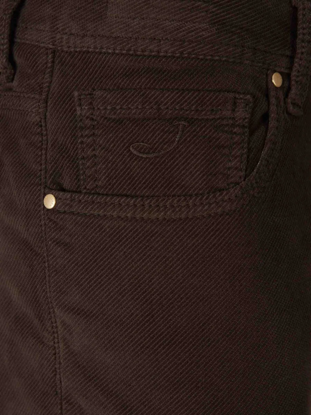 Jacob Cohën corduroy-effect five-pocket jeans Bruin