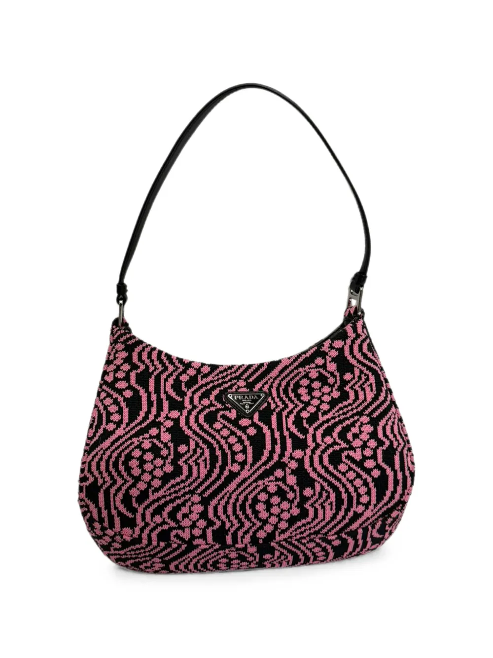 Prada Pre-Owned Cleo jacquard shoulder bag - Pink