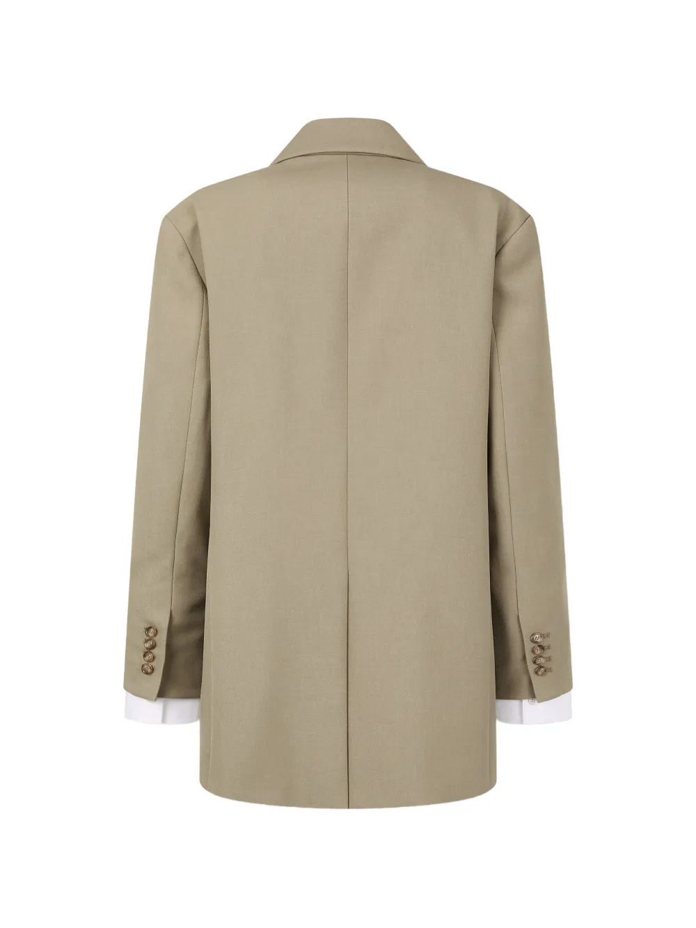 TOMBOY Blazer met enkele rij knopen en gelaagde mouwen Beige