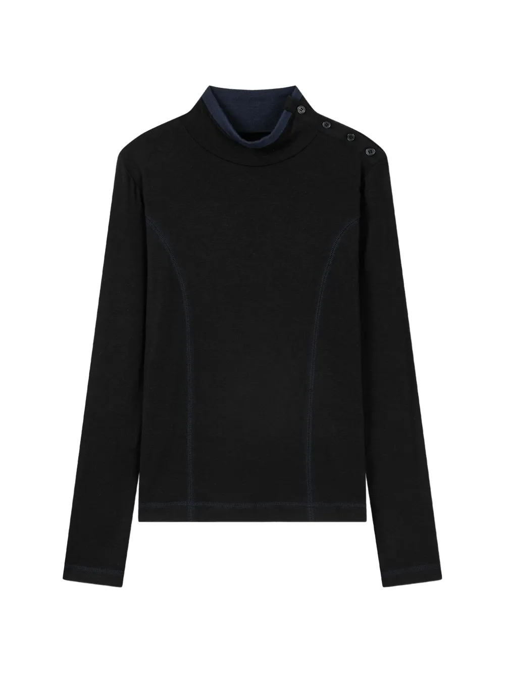 TOMBOY T-shirt a collo alto - Nero