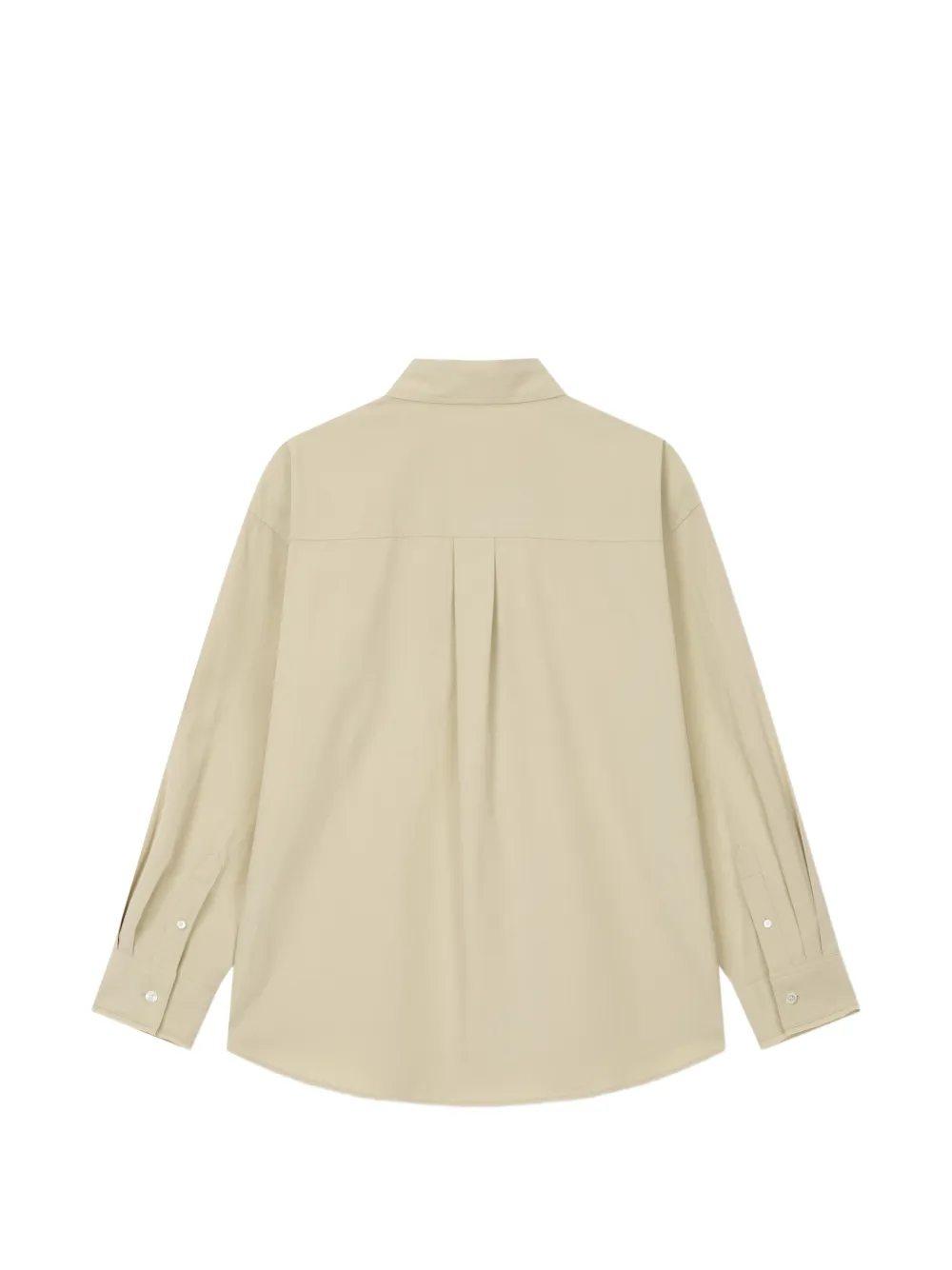 TOMBOY Button-down blouse met borstzak Beige