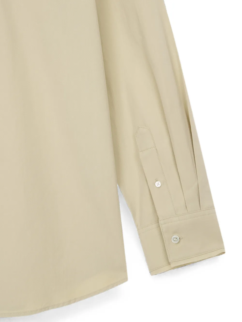 TOMBOY Button-down blouse met borstzak Beige