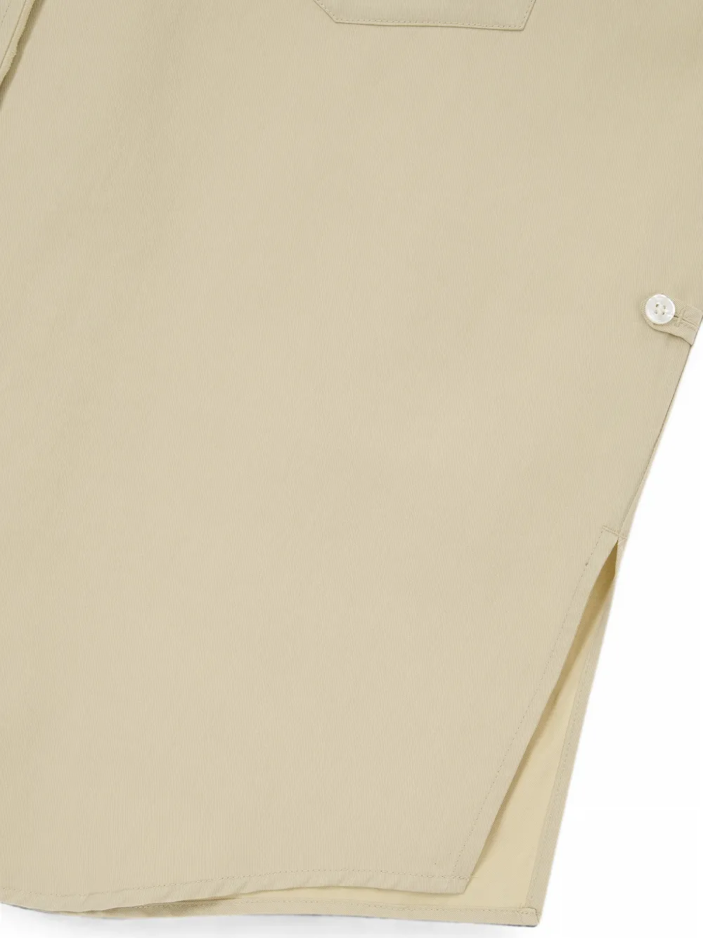 TOMBOY Button-down blouse met borstzak Beige