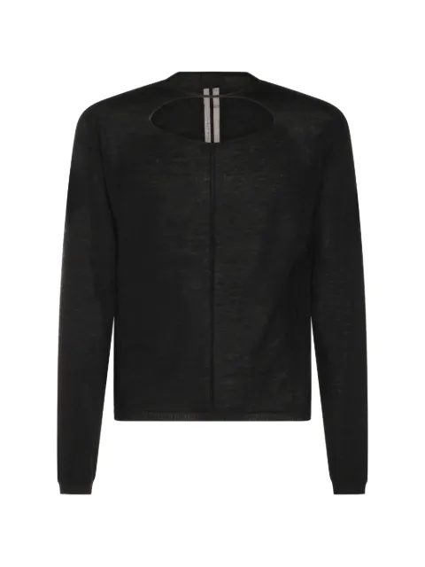 Rick Owens cut-out detail sweater