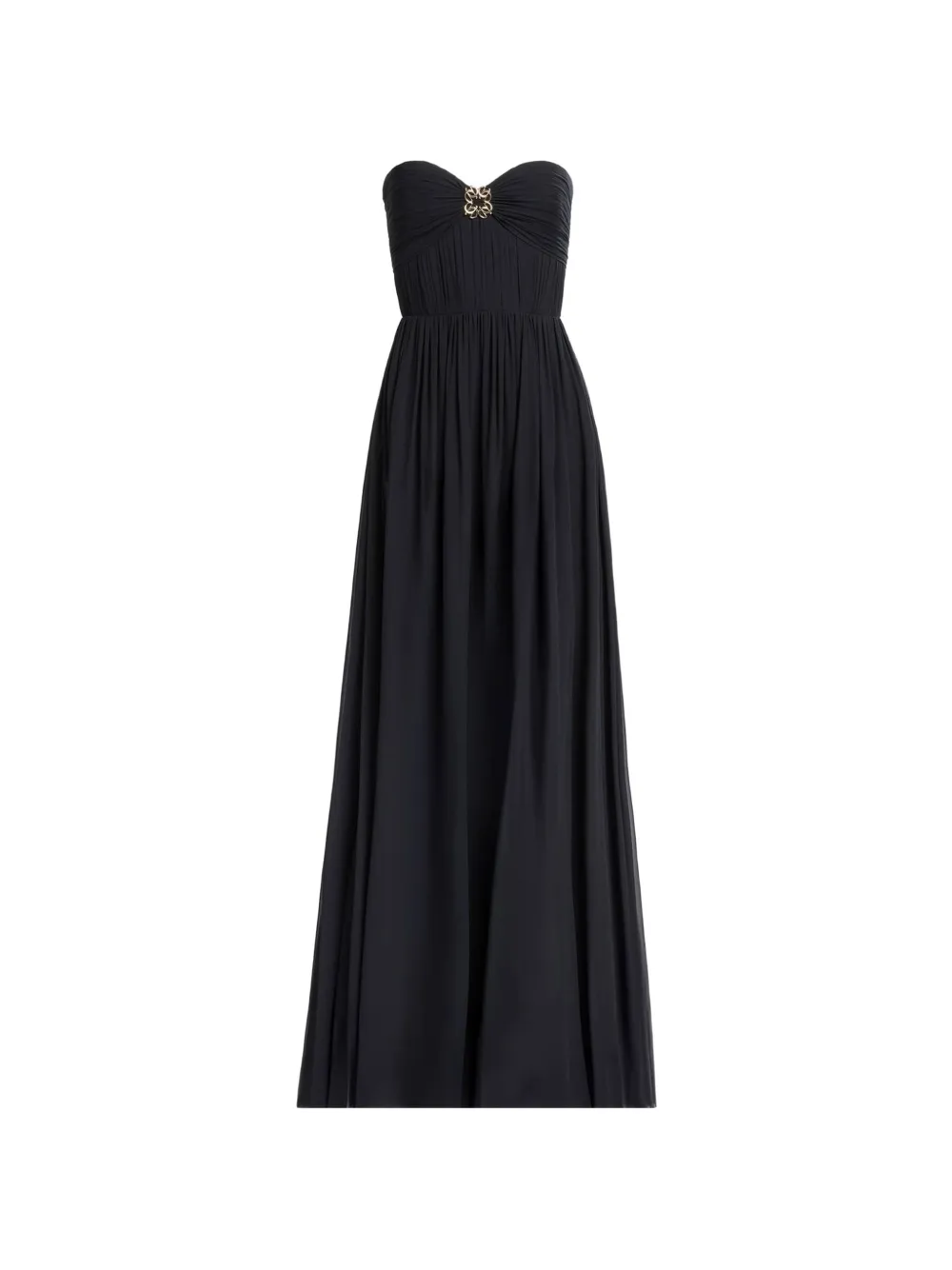 Elie Saab strapless ruched maxi dress - Blu