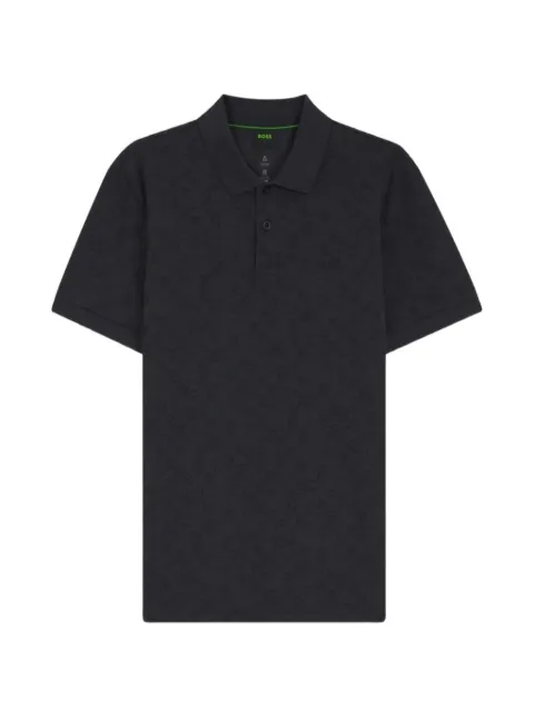 BOSS polo à imprimé géométrique