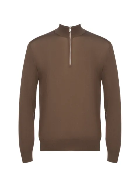 Zegna half-zip high-neck sweater