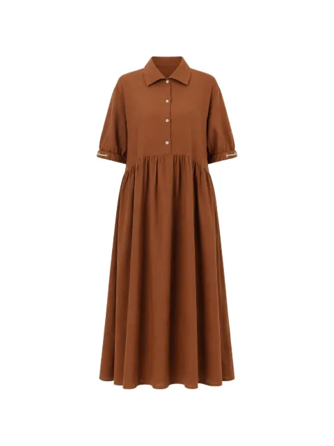 Herno button-fastening midi dress
