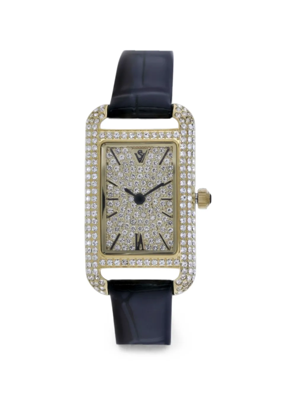 CHRISTIAN VAN SANT Opaline rectangular-face 26mm watch - Oro