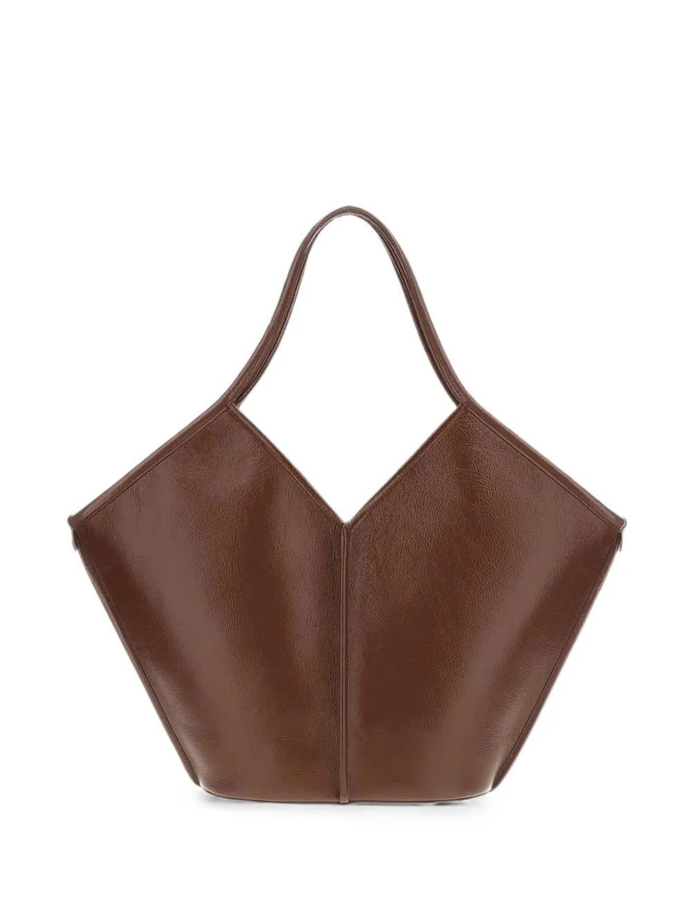 Hereu Calella leather shoulder bag - Marrone