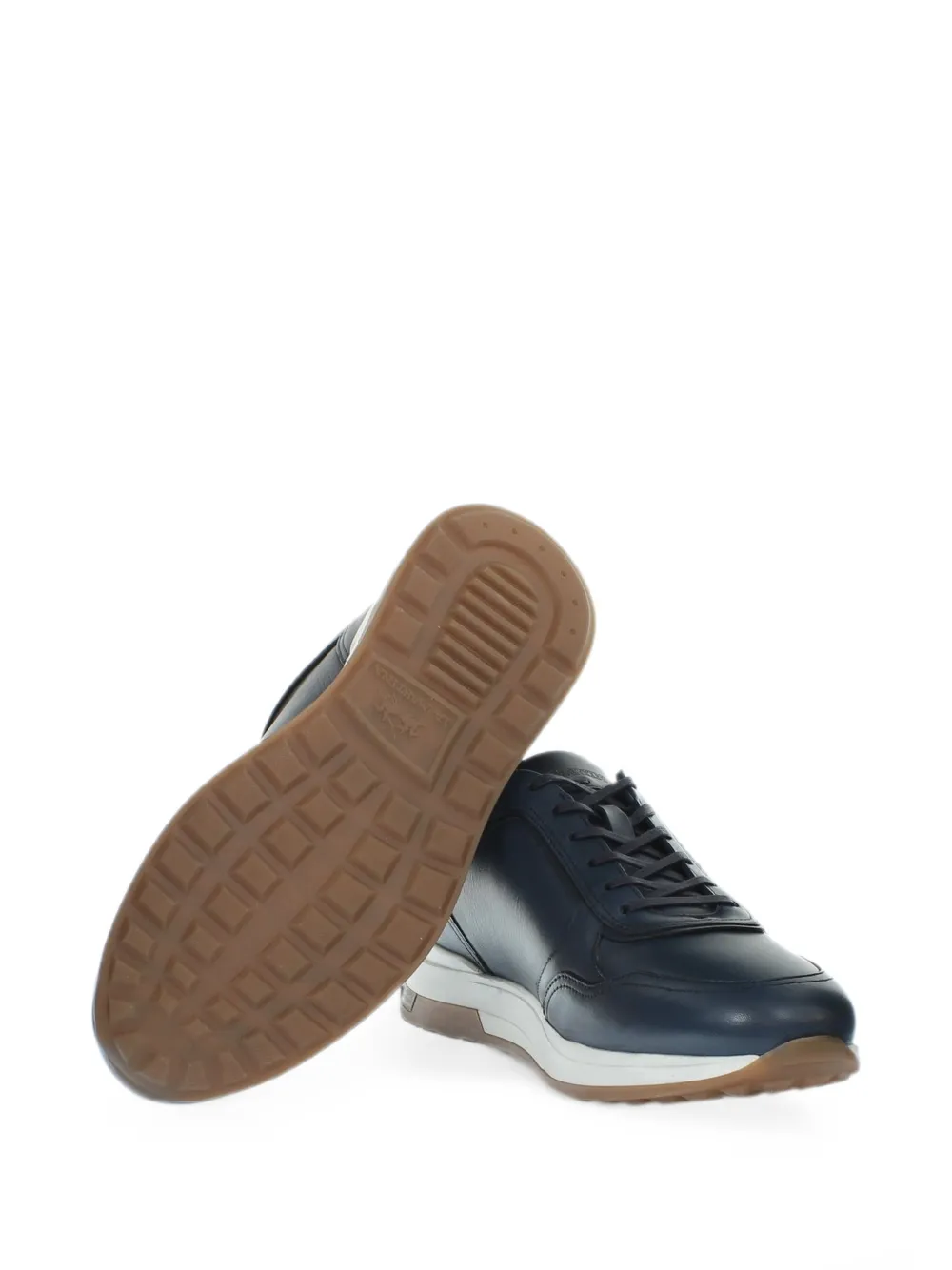 La Martina Buttero leather sneakers Blauw
