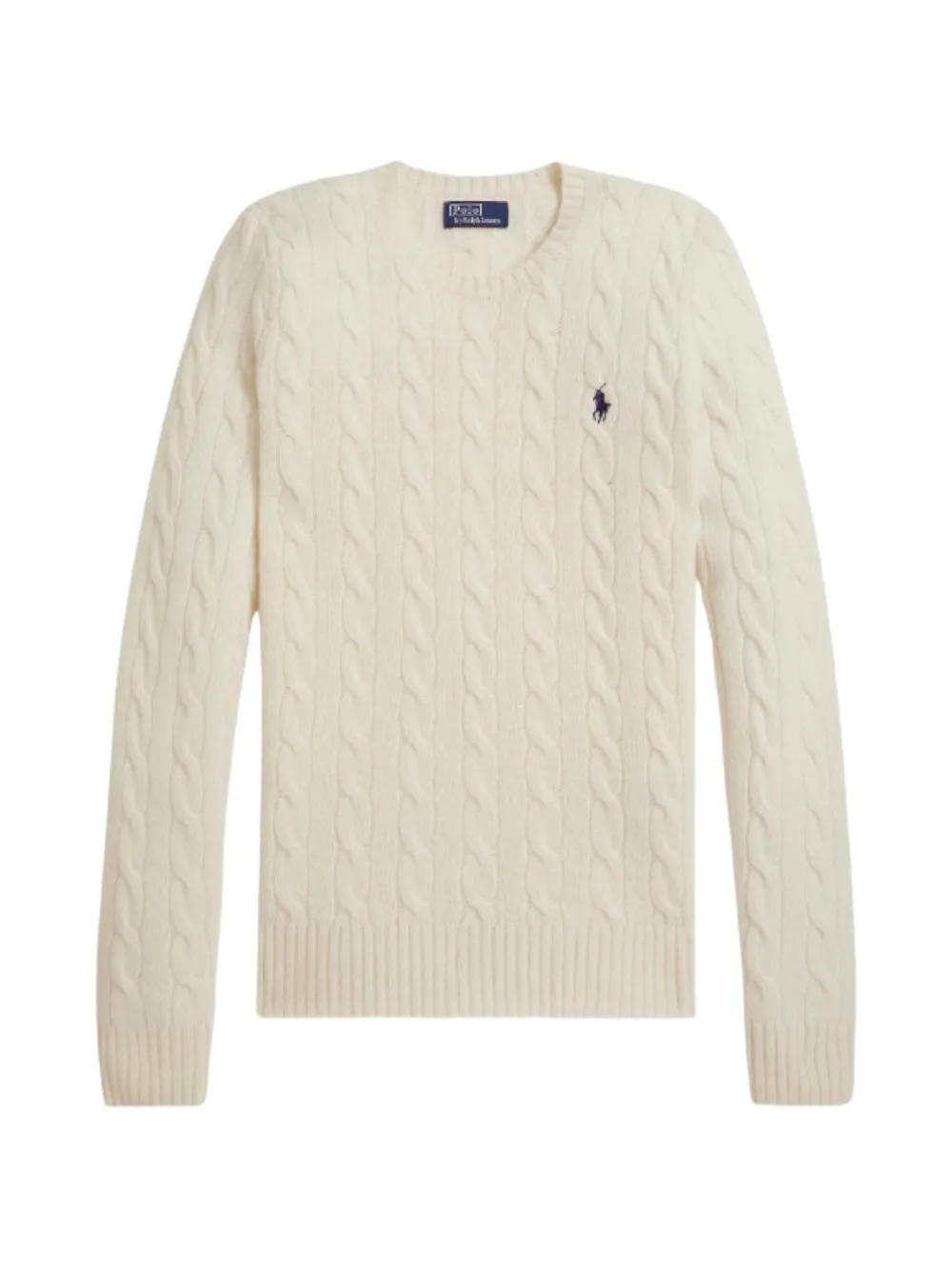 Polo Ralph Lauren cable-knit logo-embroidered sweater - Toni neutri