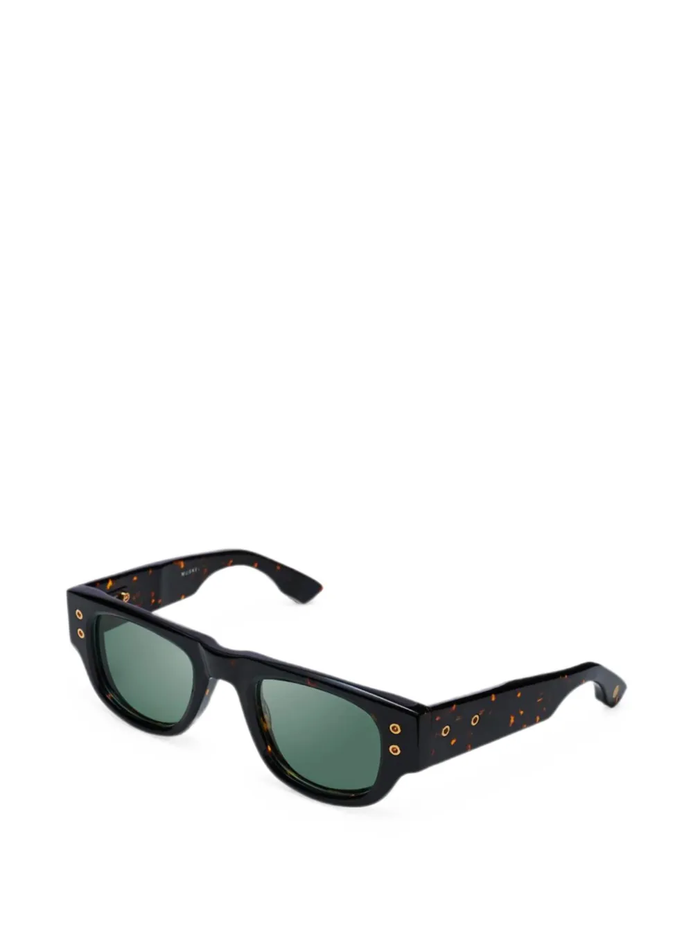 Dita Eyewear Muskel zonnebril met rechthoekig montuur Bruin