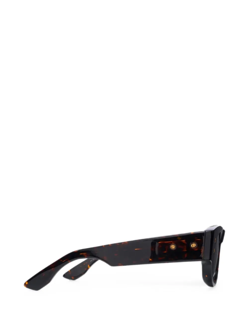 Dita Eyewear Muskel zonnebril met rechthoekig montuur Bruin