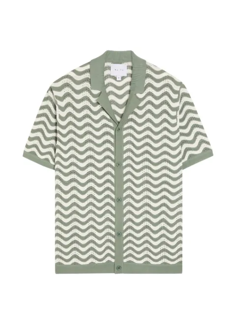 RAITH chevron-knit short-sleeve shirt