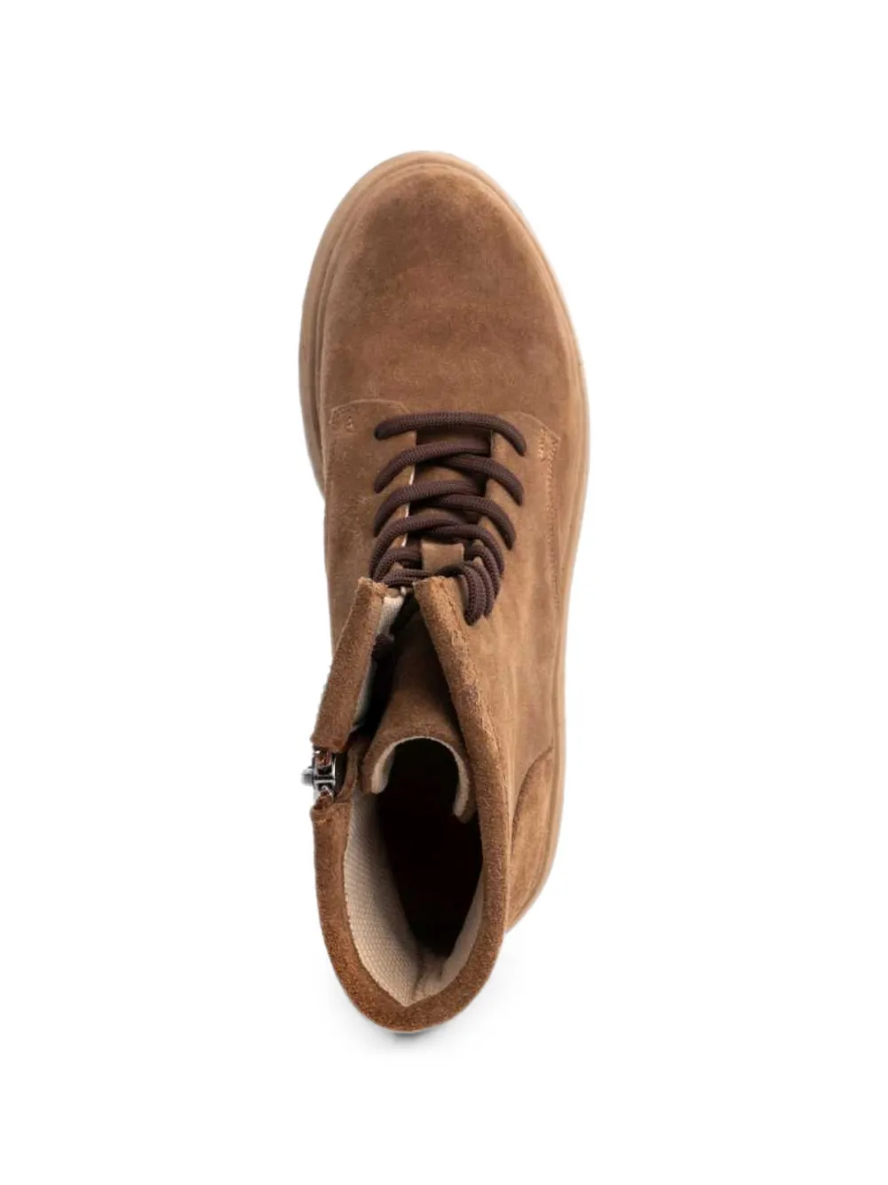 SERGIO MORETTI FIRENZE lace-up suede ankle boots Bruin