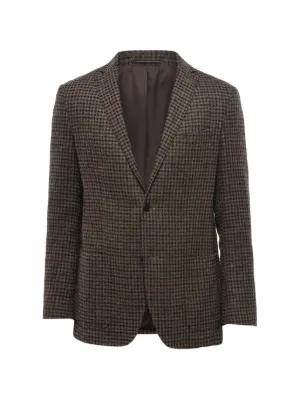 Corneliani チェックシングルジャケット | グレー | FARFETCH JP