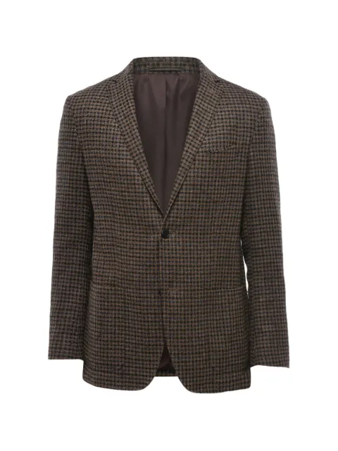 Corneliani check-pattern single-breasted blazer