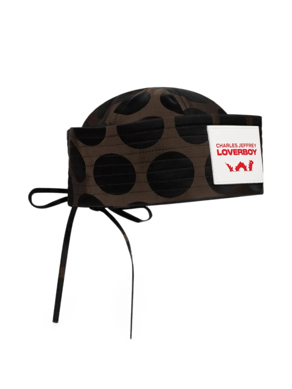 Charles Jeffrey Loverboy Sailor hoed met stippen en veters Bruin