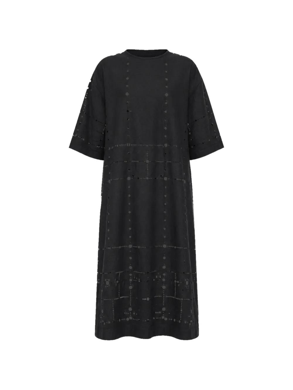 Antipast broderie-anglaise shift midi dress · One Size