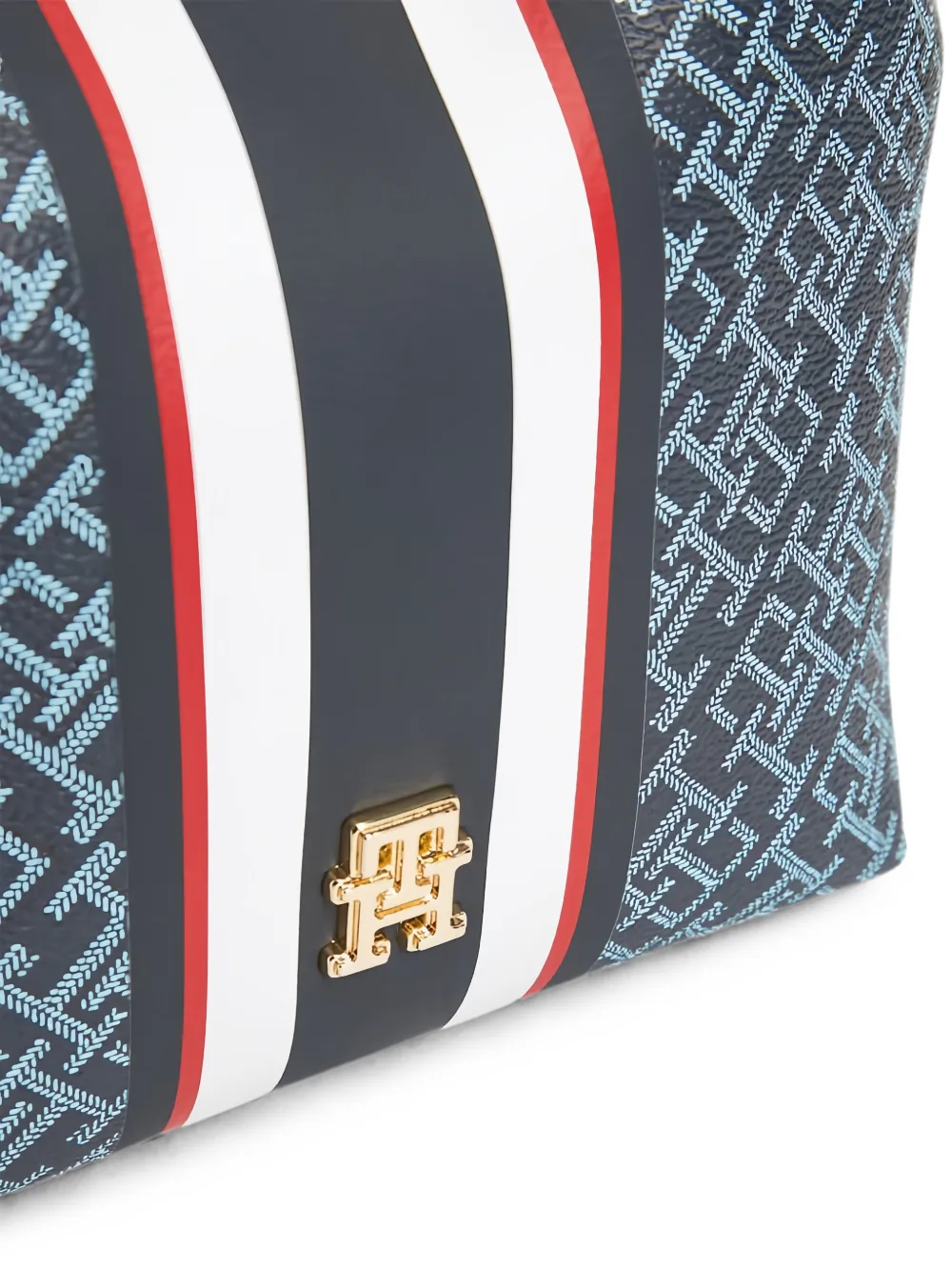 Tommy Hilfiger TH Monoplay bucket-tas met monogram Blauw