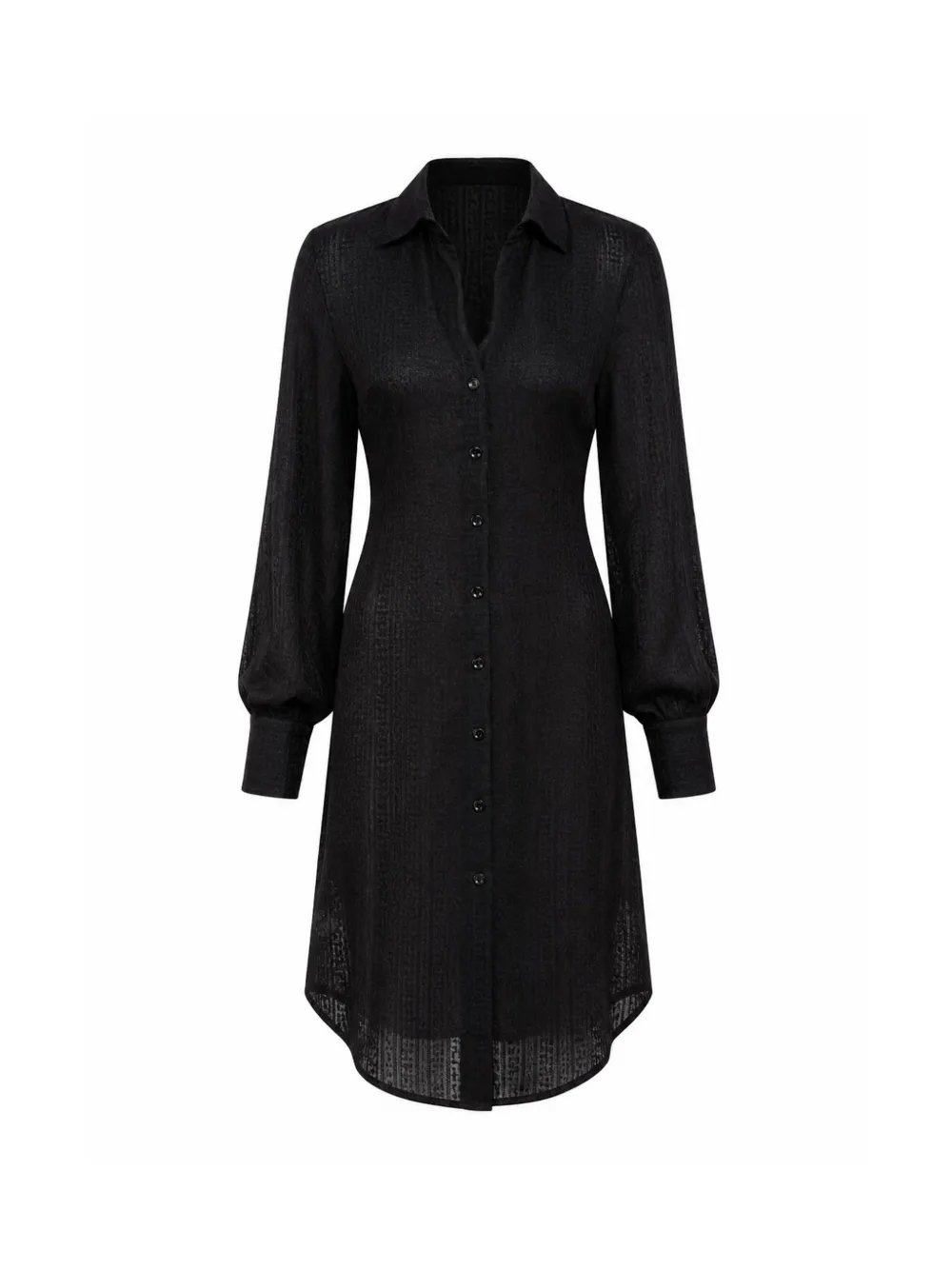 LIU JO bow-detail shirt dress - Nero