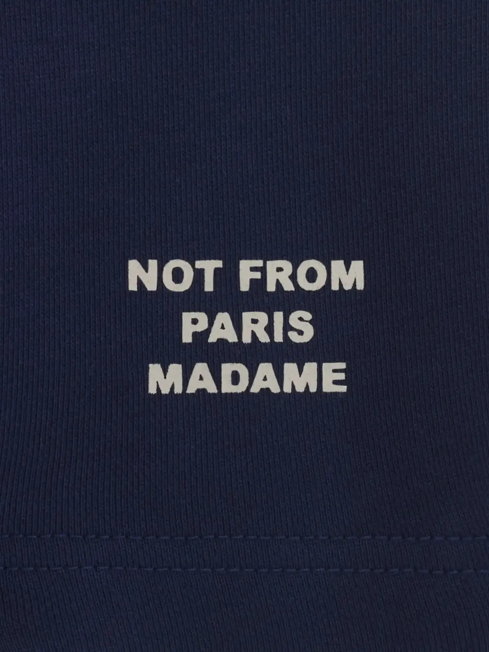Drôle De Monsieur Fleece shorts met tekst-print Blauw