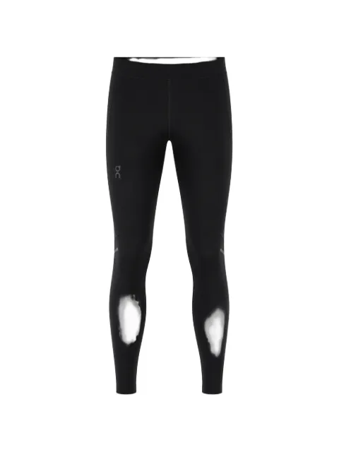 On logo-print panelled leggings
