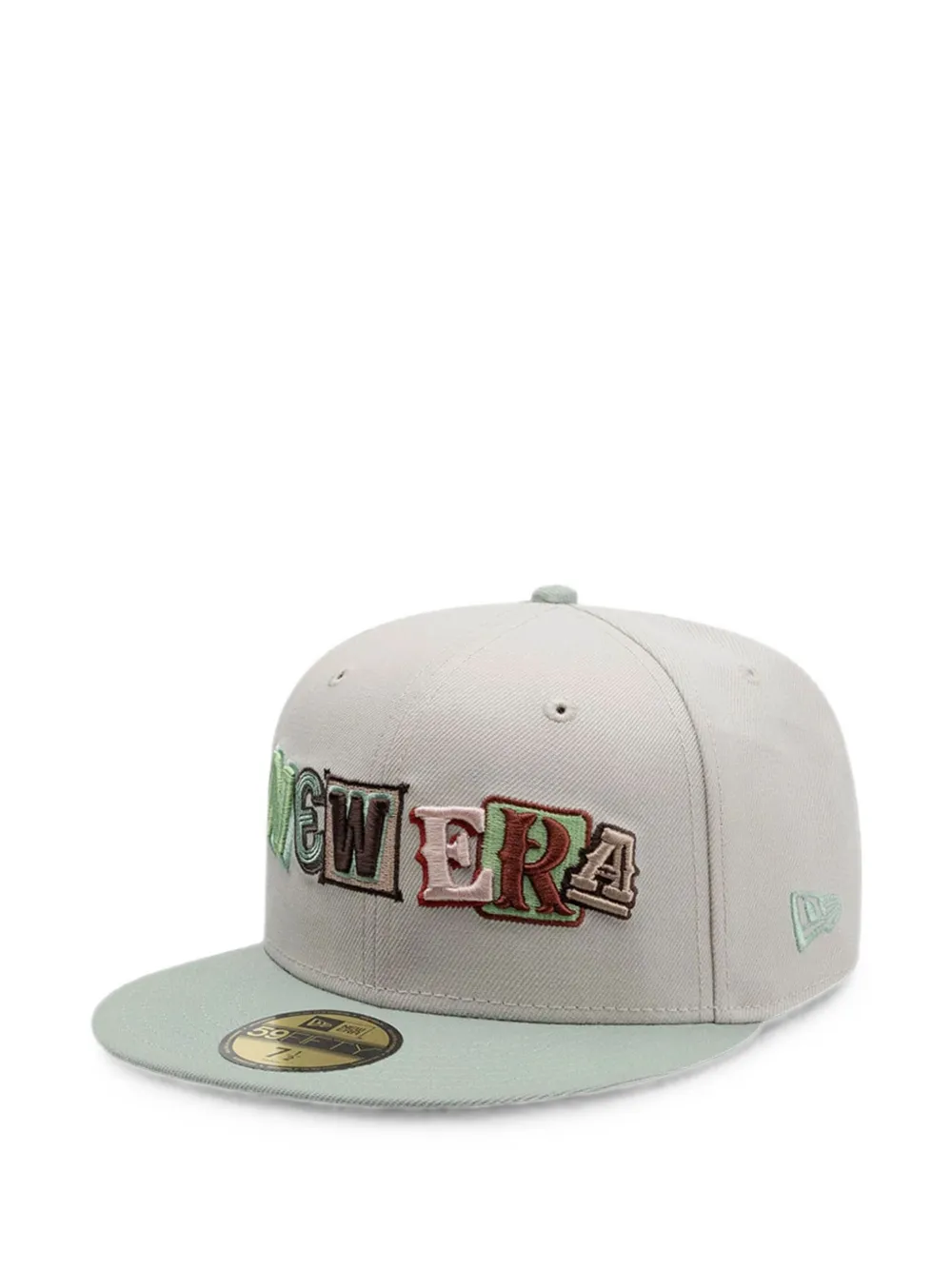NEW ERA CAP DIY Note 59Fifty pet met geborduurd logo Beige