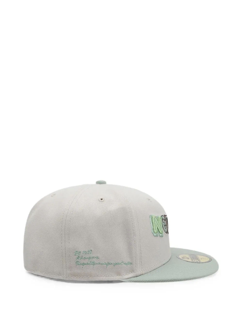 NEW ERA CAP DIY Note 59Fifty pet met geborduurd logo Beige