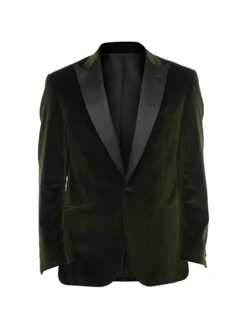 Corneliani velvet single-breasted blazer
