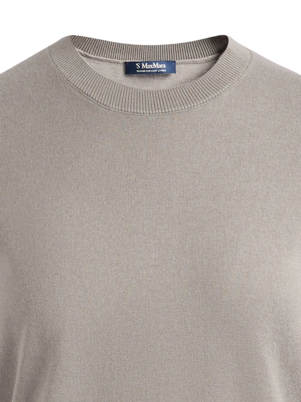 'S Max Mara Gebreid T-shirt Beige