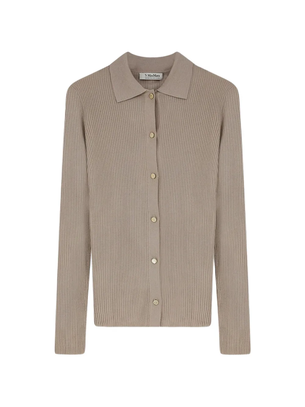 's Max Mara Ribbed-knit Cardigan In Neutral