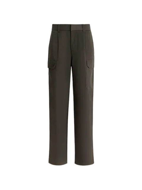 Armani Exchange belt-loop pleated cargo trousers