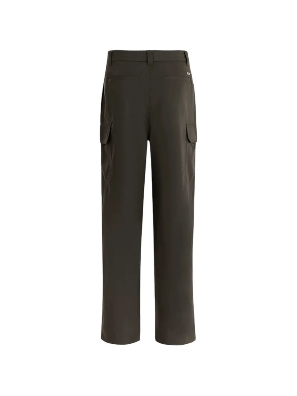 Armani Exchange Cargo broek met plooien en riemlussen Groen